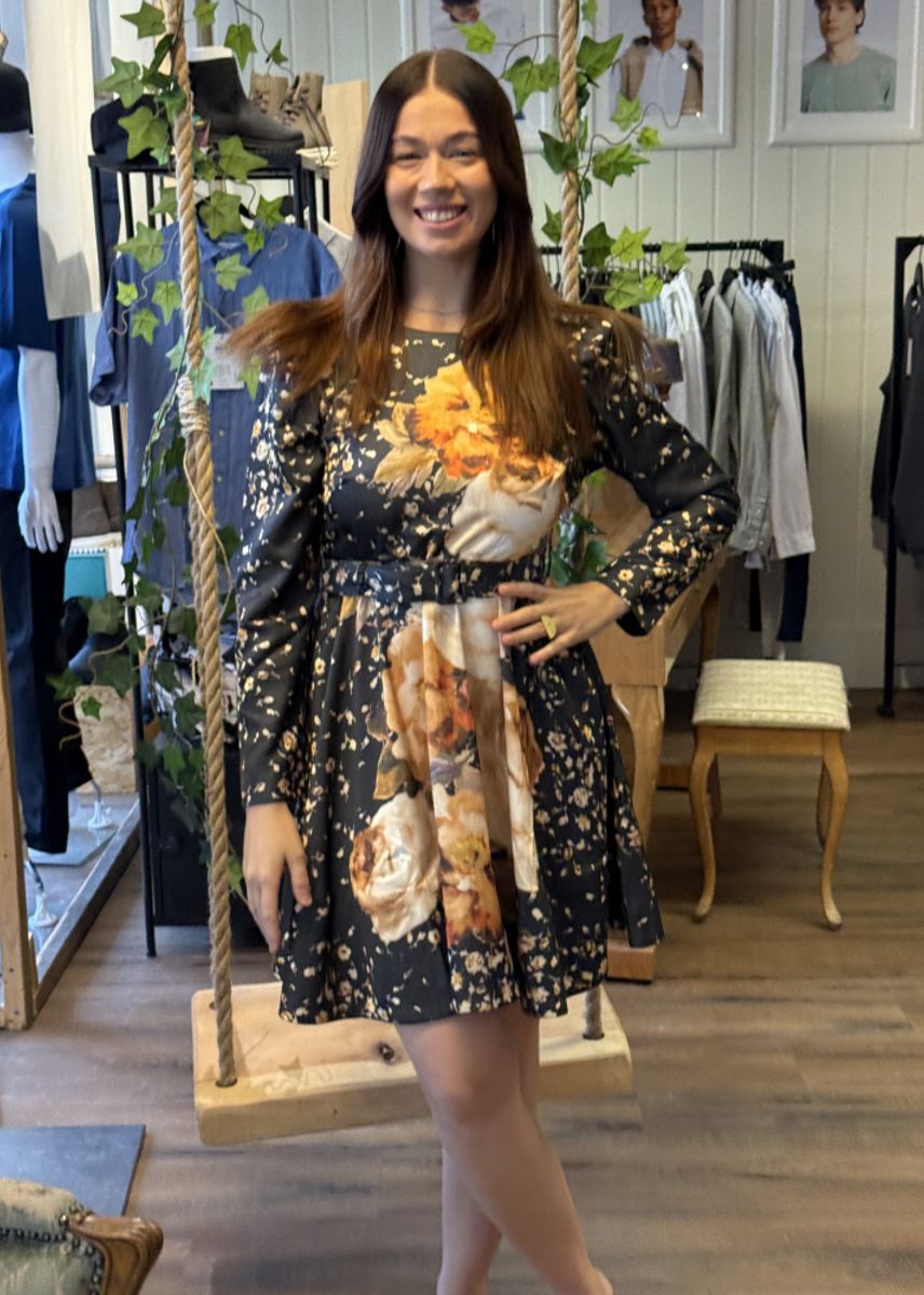 byTiMo Tailored Satin Belt Dress