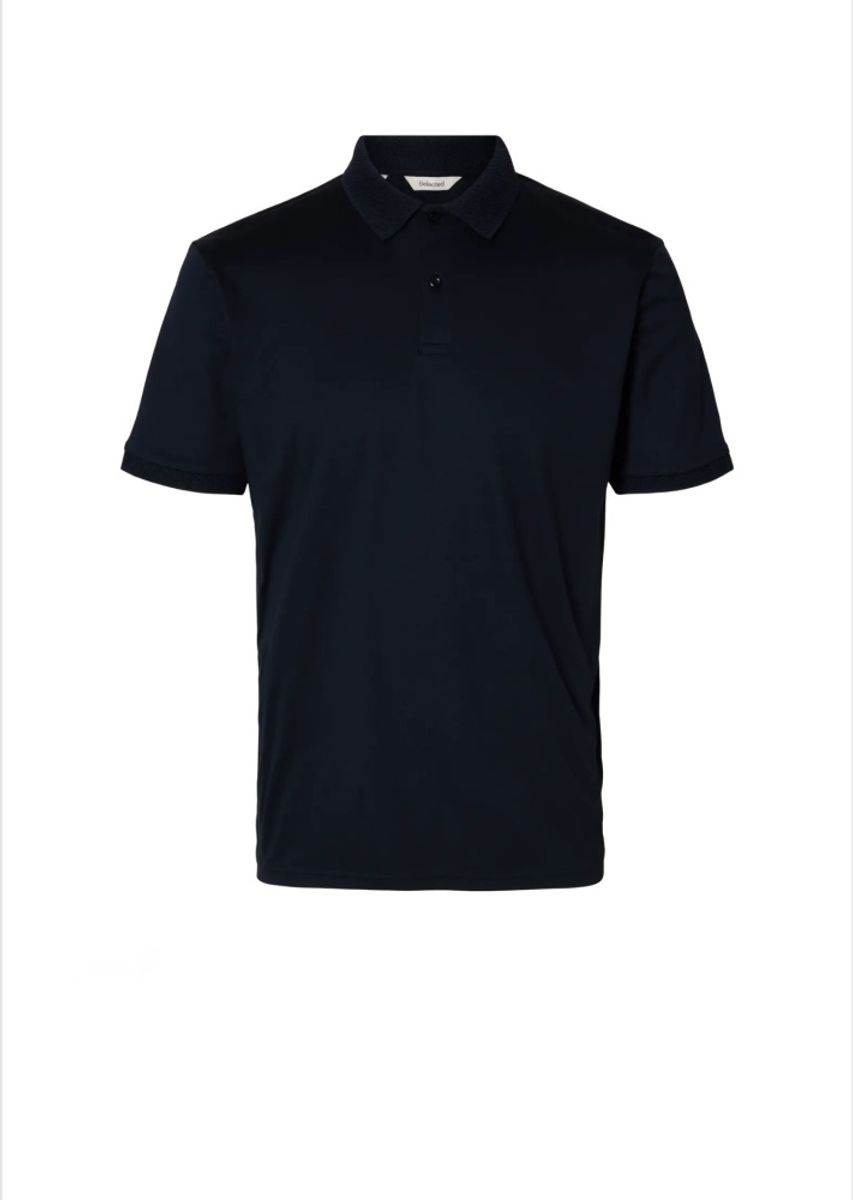 Selected Homme  Fave Button Polo Sky Captain 