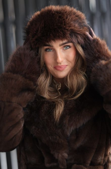 Hovedbilde Nectar Luxe Fur Gloves - Cocoa