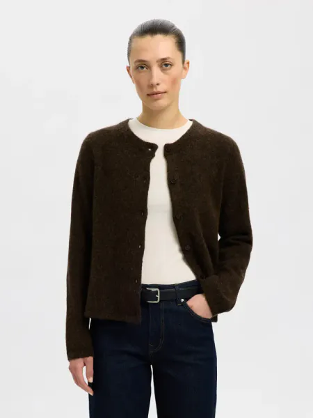 Hovedbilde Selected Femme Lulu New Knit Cardigan Delicioso Melange
