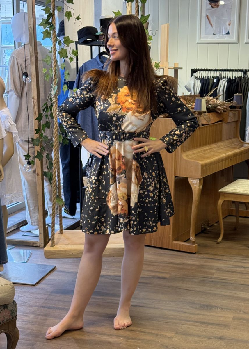 byTiMo Tailored Satin Belt Dress