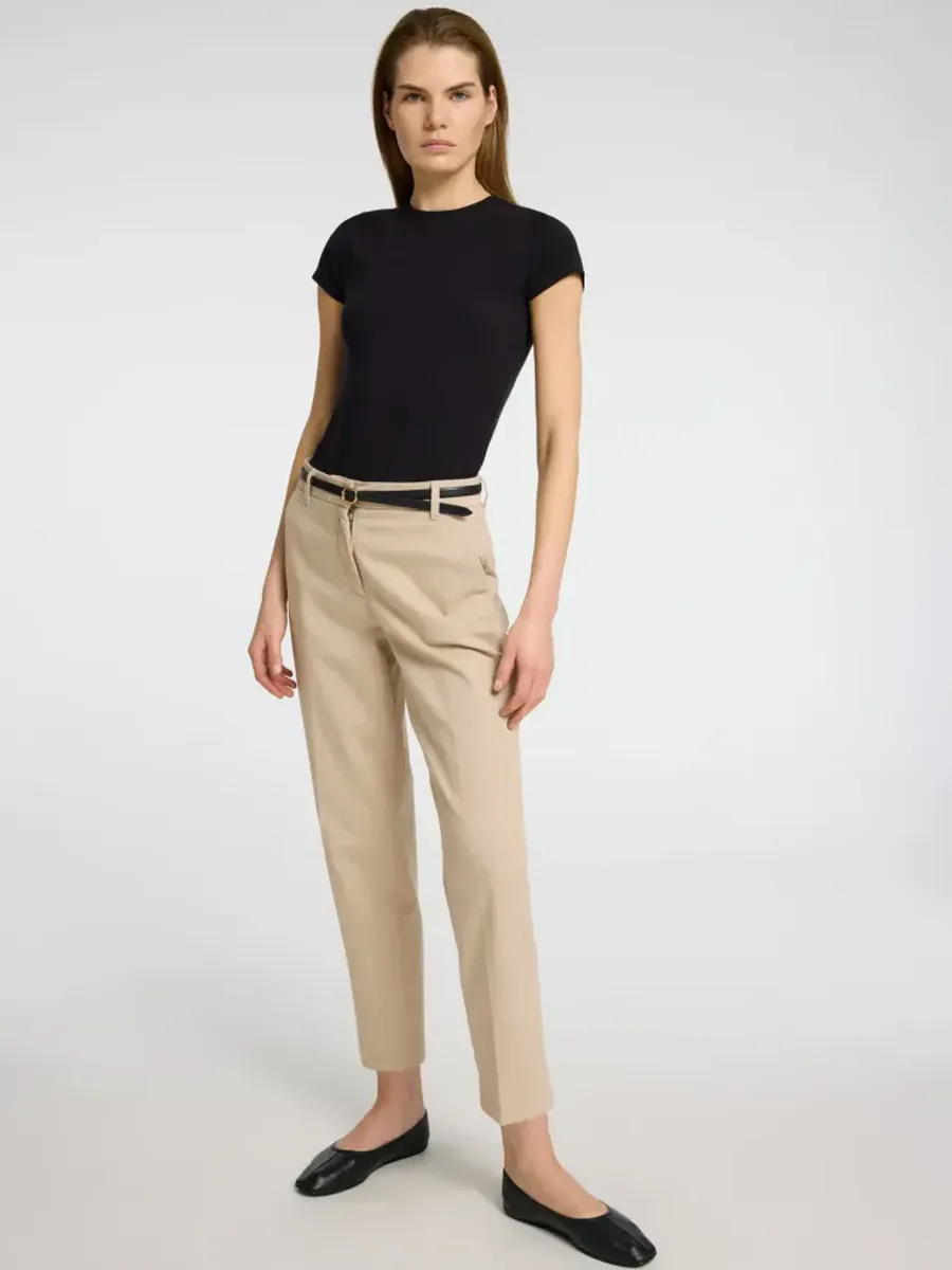 Selected Femme Vera Rita Cropped Pant Island Fossil