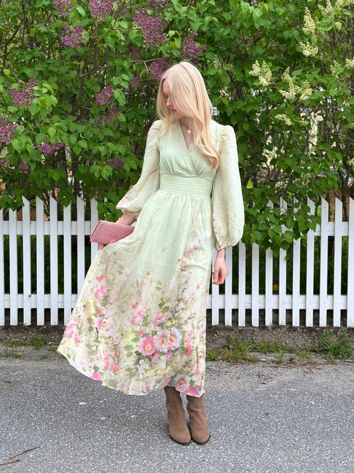 Hovedbilde byTiMo Viscose V-Neck Dress Growing Garden