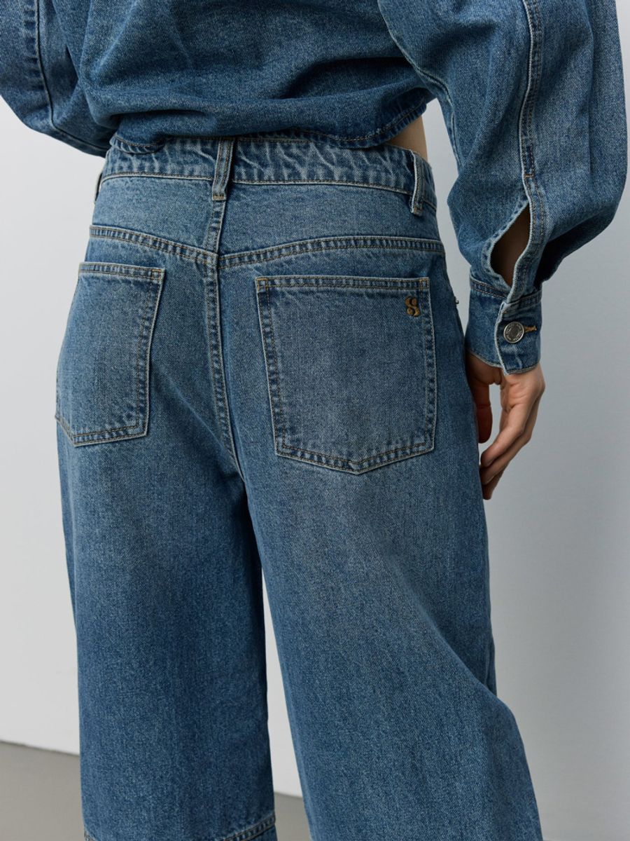 Sofie Schnoor Barrel Shaped Jeans Denim Blue