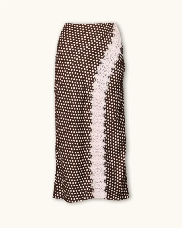 byTiMo Satin Skirt Blush Dots