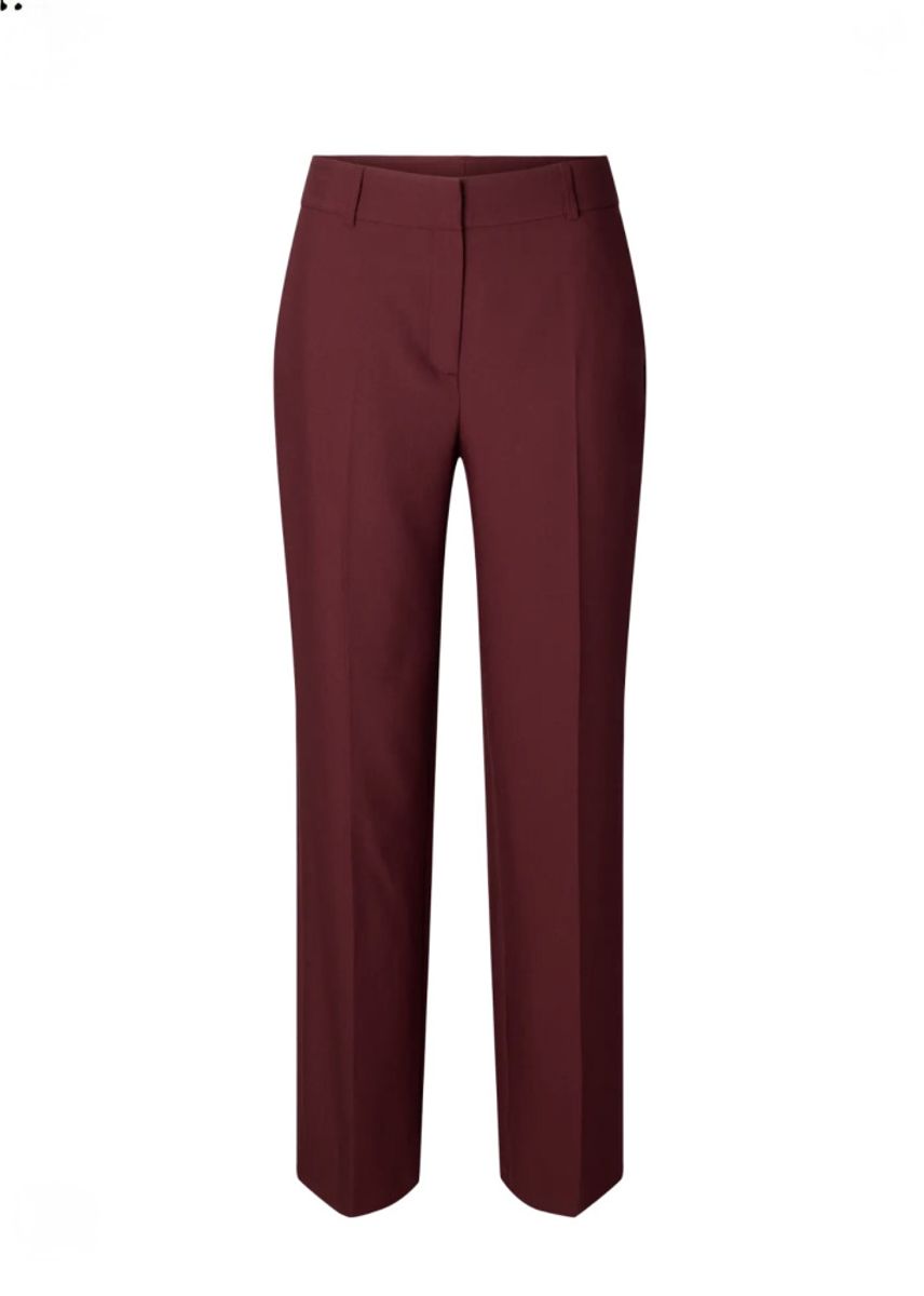 Selected Femme Rita Wide Pant Melange Tawny Port Melange