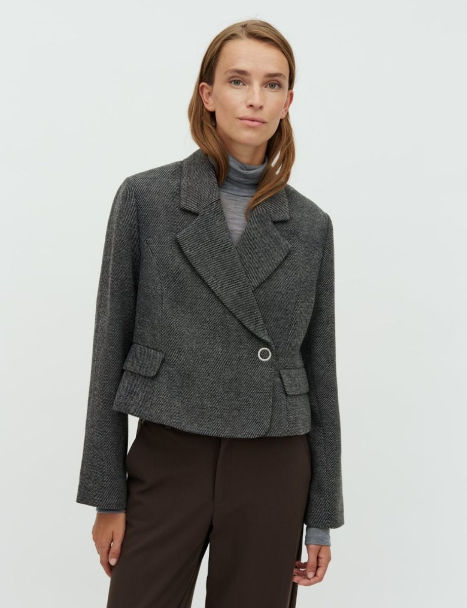 MbyM Iva Blazer Black Twill