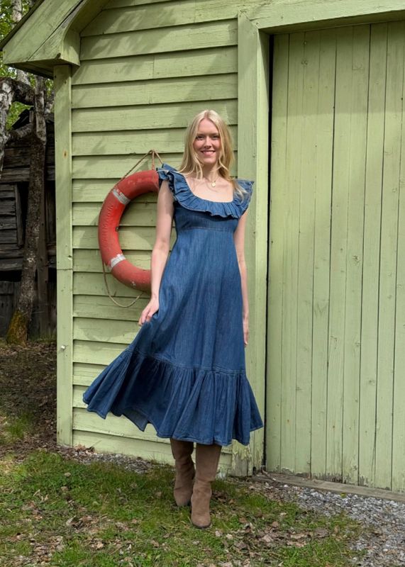 byTiMo Denim Ruffle Dress 