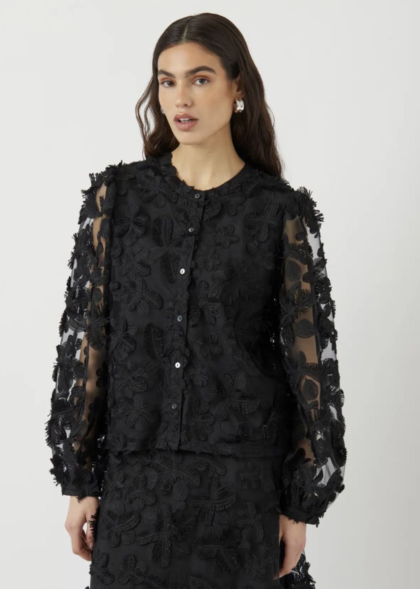 YAS Karly Shirt Black 