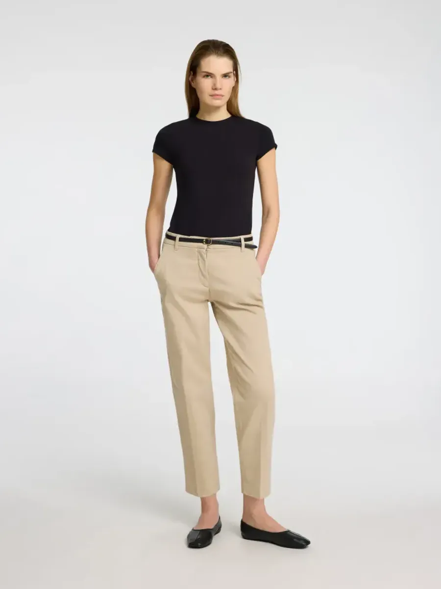 Selected Femme Vera Rita Cropped Pant Island Fossil