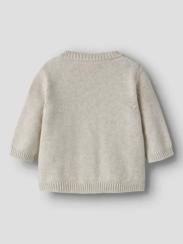 Name It Obase Knit Cardigan Peyote Melange Combed Ring Spund Børsta Bomull