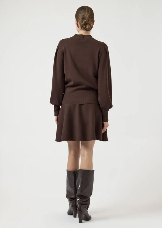YAS Fonny Knit Pullover  Chocolate Brown 