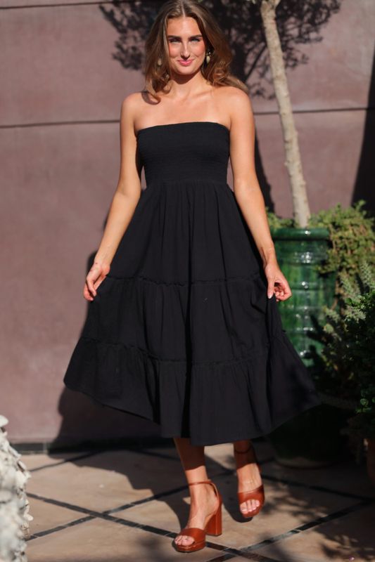 Nectar The Bandeau Dress Black 