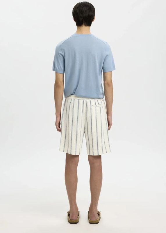 Selected Homme Regcal Shorts Egret Skyway