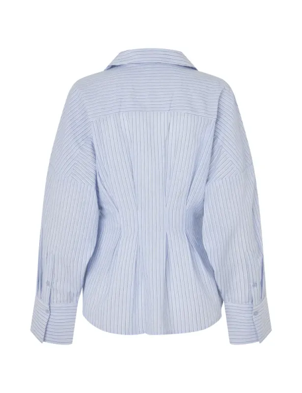 MbyM Isidor Shirt Light Blue White Stripe 