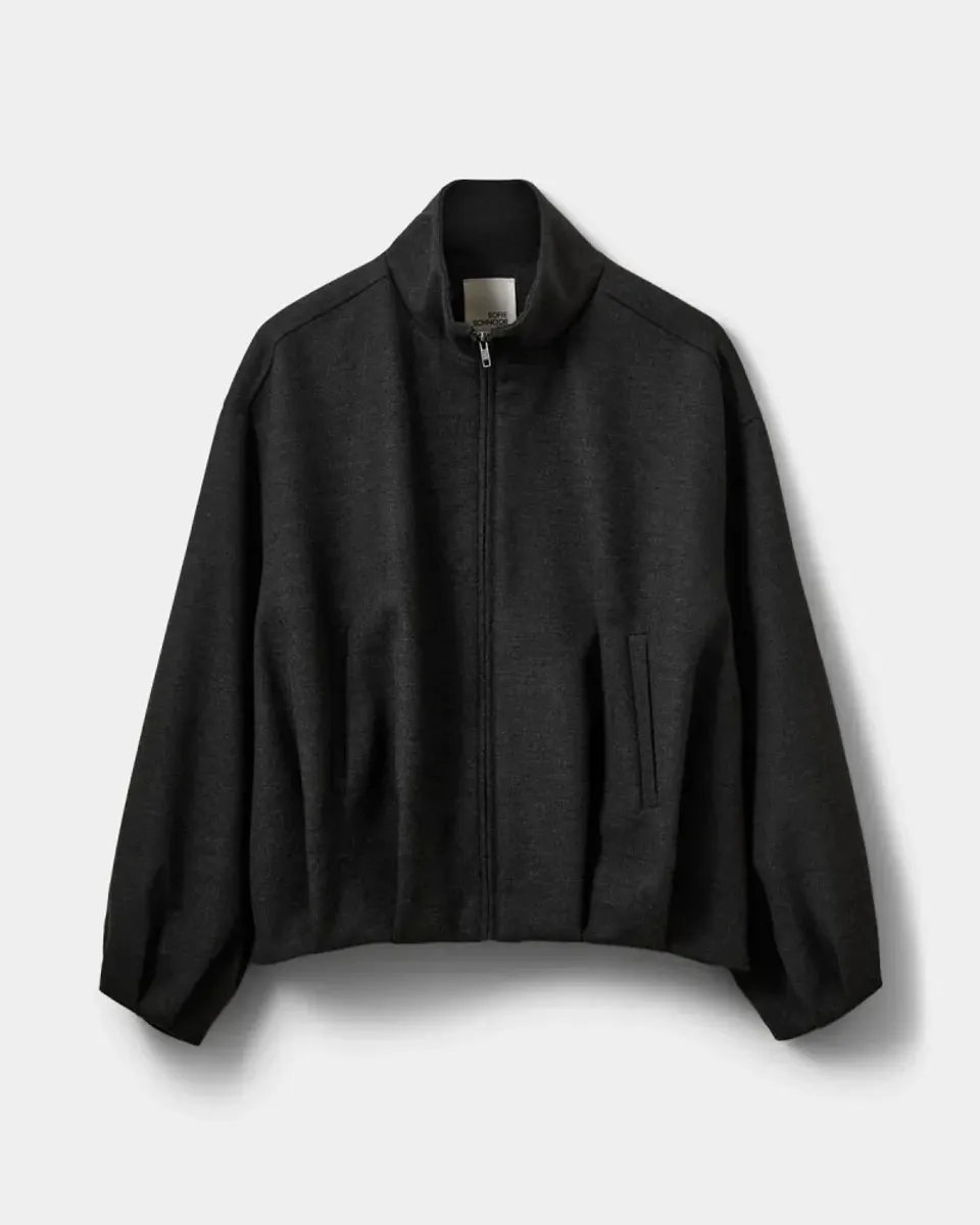 Sofie Schnoor Becky Suting Bomber Jacket Dark Grey