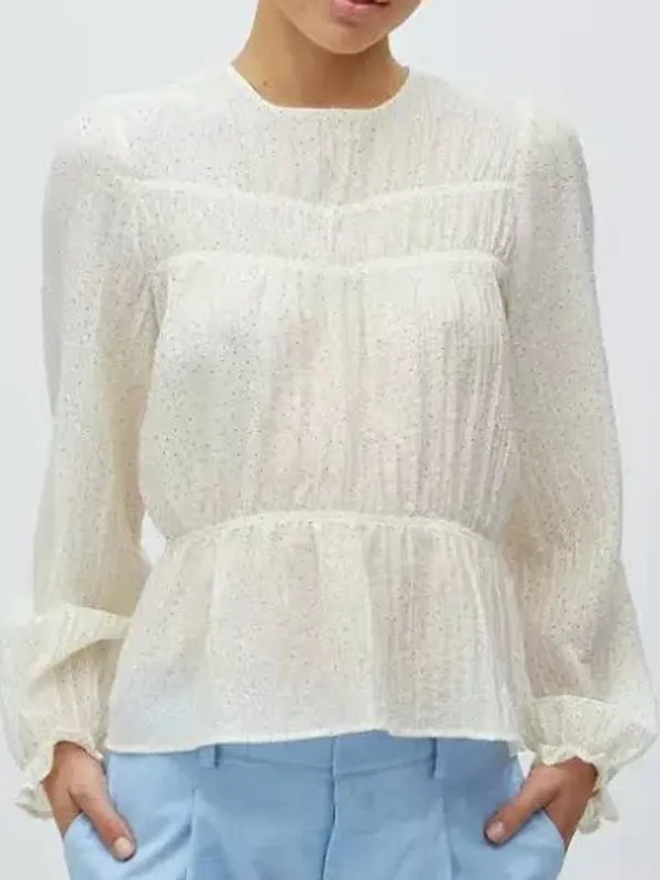 MbyM Clarise Blouse Sugar Black Dot 