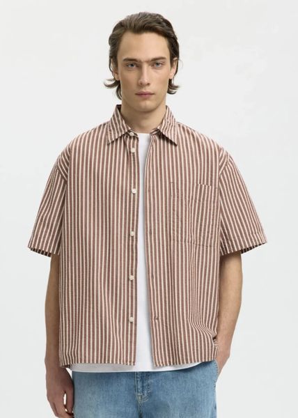 Hovedbilde Selected Homme  Stuart Shirt Cherry Mahogany White