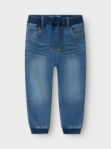Hovedbilde Name It Ben Baggy Fleece Jeans Medium Denim Blue