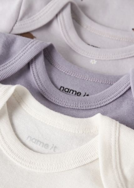 Hovedbilde Name It Body 3pk. Lilac Marble w/ Jet Stream + Lavender ...