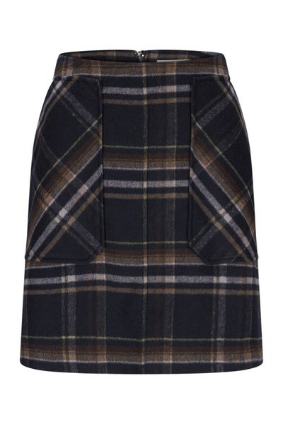 Hovedbilde Katrin Uri Adam Check Skirt Dark Navy