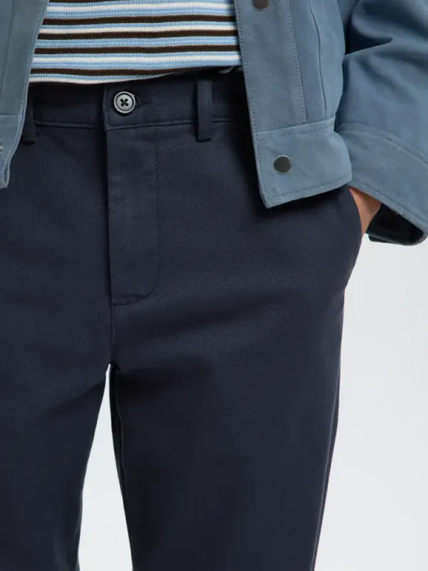 Selected Men 196 Straight Mile Twill Pant Dark Sapphire